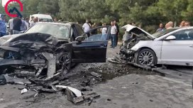Tərtərdə yol qəzası - 3 nəfər yaralandı