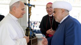 Şeyxülislam Roma Papası ilə görüşdü - FOTO