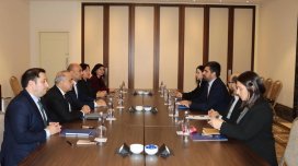 Azərbaycan və Ermənistan parlament nümayəndə heyətləri arasında görüş oldu