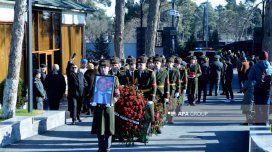 Milli Qəhrəman Şahin Tağıyev dəfn edildi - FOTO