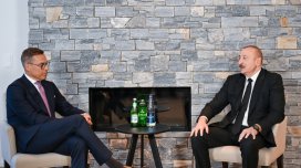 İlham Əliyev Davosda görüşlər keçirdi- YENİLƏNİB