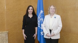 Leyla Əliyeva BMT-nin Cenevrədəki ofisinin baş direktoru ilə görüşdü