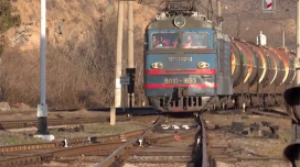 Rusiyadan Ermənistana taxıl daşıyan qatar Biləcəridən yola düşdü - FOTO