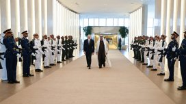 İlham Əliyev Əbu-Dabiyə getdi - FOTO