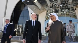 Azərbaycan və BƏƏ prezidentləri "Sülh Qalxanı-2026" təlimini izlədi - FOTO