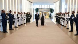 Prezidentin sosial media səhifələrində BƏƏ-yə işgüzar səfərindən video paylaşıldı