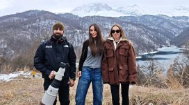 Leyla Əliyeva və Alena Əliyeva Göygöldə - FOTO