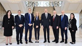 İlham Əliyev ABŞ-dan gələn daha bir nümayəndə heyətini qəbul etdi - FOTO