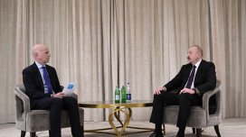 İlham Əliyev Münhendə "France 24" telekanalına müsahibə verib