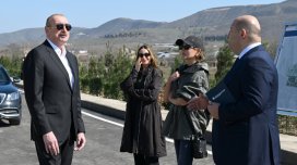 Prezident ailə üzvləri ilə Xocavənd və Xocalıya səfər edib - YENİLƏNİB