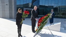 Prezident və birinci xanım Xocalı Soyqırımı Memorialının açılışında iştirak etdi - YENİLƏNİB