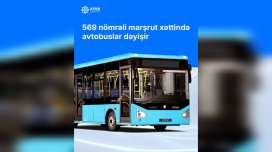 569 nömrəli marşrut xəttində avtobuslar dəyişir