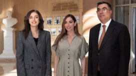 Arzu Əliyeva Bakı Ali Neft Məktəbində - FOTO