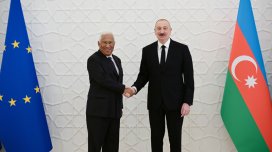 İlham Əliyev Antonio Koşta ilə mətbuata bəyanatlarla çıxış edir - YENİLƏNİB