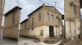 Bakıxanovun doğulduğu evin bir hissəsi uçdu (VİDEO)