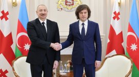 Azərbaycan Prezident və Gürcüstanın Baş naziri mətbuata bəyanatlarla çıxış edir- YENİLƏNİB