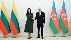 İlham Əliyev Litvanın Baş nazirini qəbul etdi - FOTO