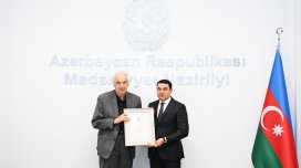 Ramiz Həsənoğlu 80 illiyi münasibətilə "Fəxri diplomu"la təltif olunub