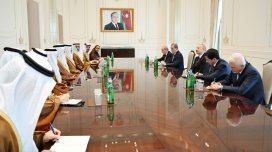 İlham Əliyev Qəbələdə BƏƏ-nin nümayəndə heyətini qəbul etdi - FOTO