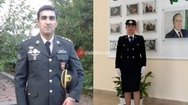 Vətən Müharibəsi Qəhrəmanın xanımına rütbə verildi - FOTO