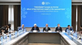 MEDİA-da Prezident İlham Əliyevin sülh strategiyasına həsr olunan dəyirmi masa keçirildi - FOTO