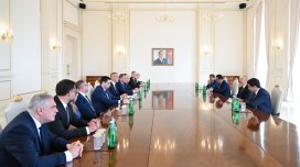 Prezident Slovakiya Milli Şurası sədrini qəbul etdi - FOTO