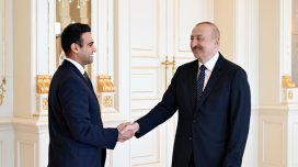 Prezident ABŞ Konqresinin Nümayəndələr Palatasının üzvünü qəbul etdi - FOTO