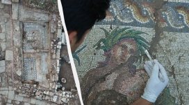 Qədim Türkiyə şəhərində 1800 illik nadir mozaika aşkar edildi