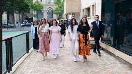 Leyla Əliyeva və Arzu Əliyeva Dənizkənarı Milli Parkda açılış və təqdimat mərasimlərində - FOTO