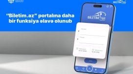 &ldquo;Biletim.az&rdquo; portalına daha bir funksiya əlavə olunub