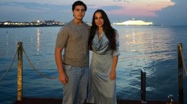 Oğlu Leyla Əliyeva ilə arxiv fotosunu paylaşdı