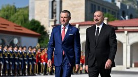 Slovakiya Prezidentinin Şuşaya səfəri başladı - FOTO
