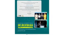 Nazirlik növbəti dəfə BMT-nin Beynəlxalq Telekommunikasiya İttifaqının müsabiqəsində qalib olub