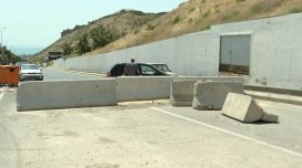 Sürüşmə səbəbindən bağlanan yol nə vaxt açılacaq? - VİDEO
