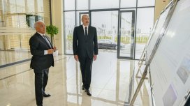 Prezident "Yeni Səngəçal" yarımstansiyasının açılışında iştirak etdi - FOTO