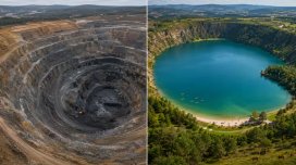 İspaniyada nəhəng kömür mədənini 4 il su ilə doldurdular - Nəticədə göl yarandı