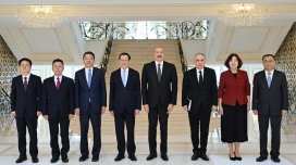 İlham Əliyev Çinin Baş prokurorunu qəbul etdi - FOTO