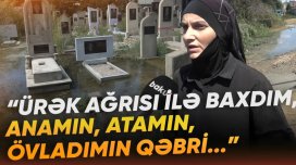Zabratda xoşagəlməz mənzərə: Qəbirləri su basıb - VİDEO