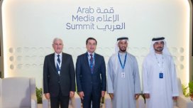 Hikmət Hacıyev Ərəb Media Forumunda iştirak edib