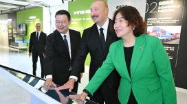 Prezident "Qobustan" Günəş Elektrik Stansiyasının açılışında iştirak etdi - FOTO