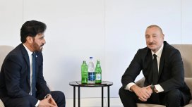 İlham Əliyev Beynəlxalq Avtomobil Federasiyasının prezidenti ilə görüşdü - FOTO

