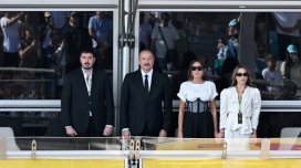 Prezident və birinci xanım Azərbaycan Qran-Prisinin əsas yarışını izlədi - YENİLƏNİB