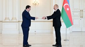 İlham Əliyev Avstriyanın Azərbaycanda yeni səfirini qəbul etdi - FOTO
