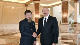 İlham Əliyev Ramzan Kadırovu qəbul etdi - FOTO