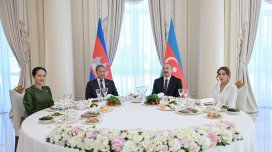 İlham Əliyevin adından Kamboca Baş nazirinin şərəfinə rəsmi nahar verildi - FOTO