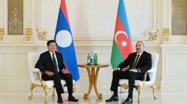İlham Əliyevin Laos Prezidenti ilə təkbətək görüşü oldu - FOTO