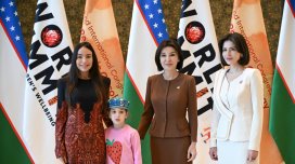 Leyla Əliyeva Özbəkistanda keçirilən beynəlxalq tədbirə qatıldı - FOTO