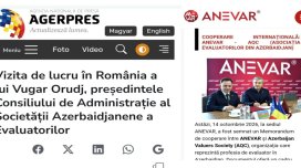 Rumıniyanın dövlət xəbər agentliyi AQC sədrinin səfərinə diqqət ayırıb
