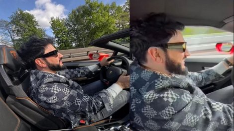Xalq artisti "Lamborghini"ni 300-lə idarə etdi