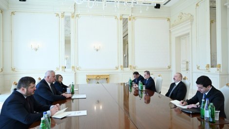 Prezident Ukraynanın xarici işlər nazirini qəbul etdi